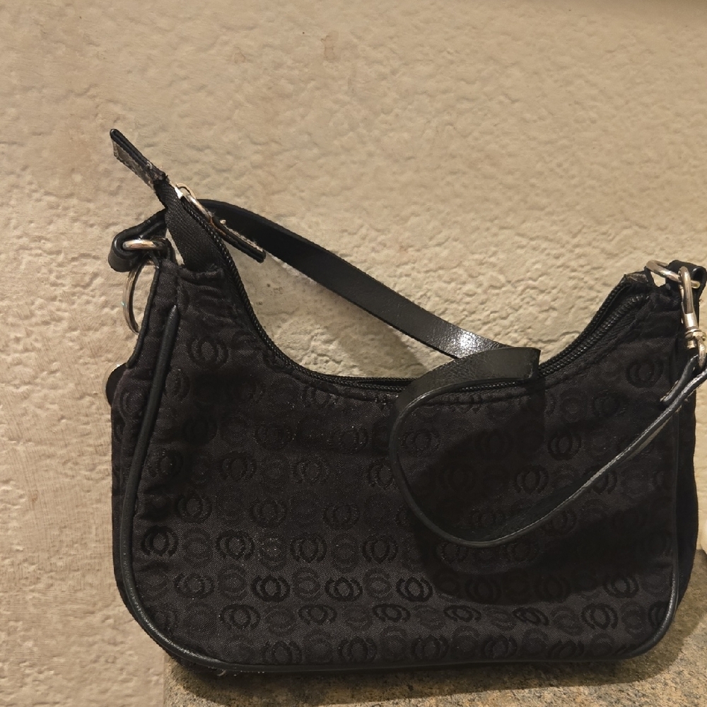 Minicci Black Shoulder Bag with Heart Charm Used In Good Condition - Picture 2 of 5